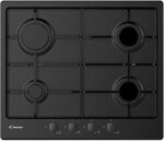 Piano Cottura a Gas 4 Fuochi da 60 cm Nero Serie Timeless