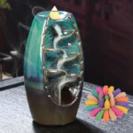 Portaincenso Bruciatore a Riflusso, Backflow  in Ceramica per Aromaterapia Decorazioni