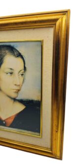 DIPINTO SU CERAMICA "COSTANZA" DI MARIO DONIZETTI