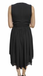 VESTITO DONNA ELEGANTTE NERO COLLIER TAGLIA