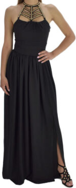 ABITO ELEGANTE SMANICATO NERO LUNGO HELLEN BARRETT