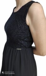ABITO DONNA LUNGO ELEGANTE TOP IN PIZZO