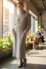 MAGLIONE DI LANA ABITO DA DONNA