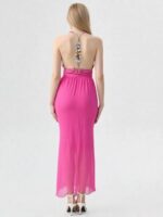 ABITO LUNGO ROSA FUXIA
