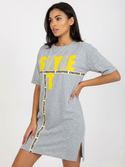 product-20145-0-5c672852-700 ABITO T-SHIRT GRIGIO “STYLE IT” ORIGINALE CON PERLINE