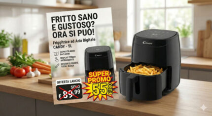 Friggitrice ad Aria Nera 5 L Candy