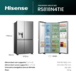 Frigorifero Side By Side  Hisense RS818N4TIE  -  632 L