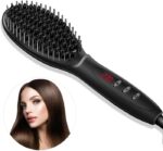 SPAZZOLA LISCIANTE PER CAPELLI IN CERAMICA LEEDYA CON DISPLAY DIGITALE