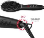 SPAZZOLA LISCIANTE PER CAPELLI IN CERAMICA LEEDYA CON DISPLAY DIGITALE