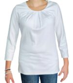 maglia bianca da donna a maniche a 3/4 by Orsay