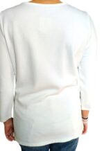 maglia bianca da donna a maniche a 3/4 by Orsay