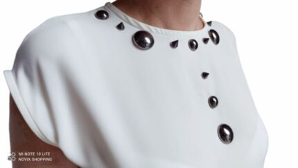 BLUSE DONNA BIANCO DAL TAGLIA DRITTO BY