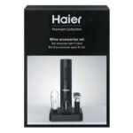 Set Vino Elettrico Ricaricabile Apribottigli HAIER