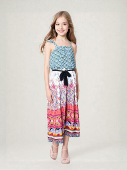 tuta intera a gamba larga multicolore by J'AIME'