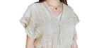 cardigan copricostume lungo all'uncinetto da donna