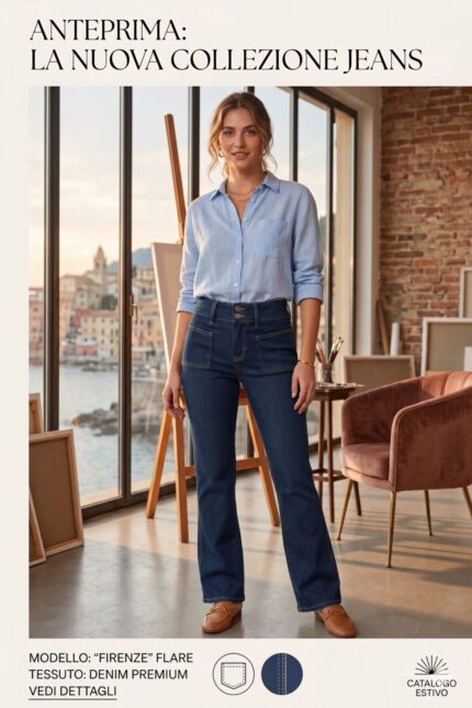PANTALONI JEANS DONNA STILE ORIGINALE