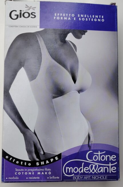 BODY MODELLANTE IN COTONE MAKO' - EFFETTO SHAPE