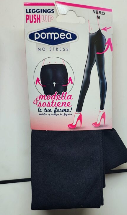 LEGGINGS JEANS POMPEA NERO