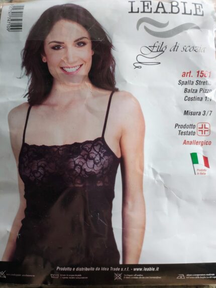 LEABLE FILO DI SCOZIA SPALLA STRETTA BALZA PIZZO ANALLERGICO