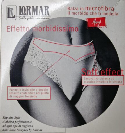 SLIP MICROFIBRA / PIZZO BEIGE