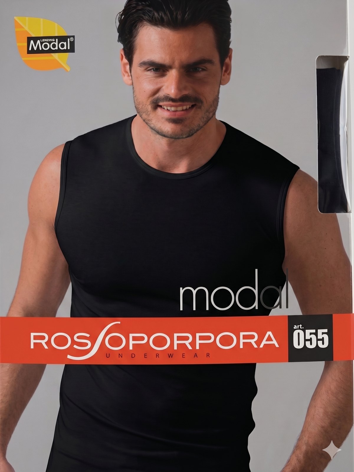 T-SHIRT C. TOND. SENZA MANICHE MODAL ROSSOPORPORA T-SHIRT C. TOND. SENZA MANICHE MODAL ROSSOPORPORA