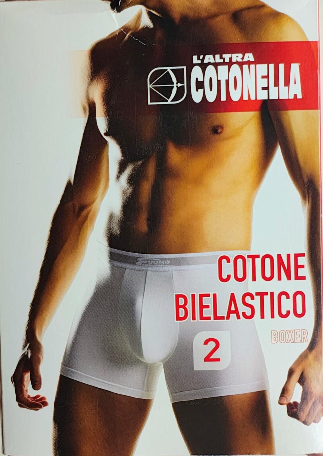 MAN-8003562007496 BOXER COTONELLA BIANCO --COTONE ELASTICO