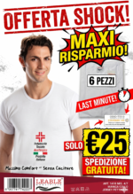 T-SHIRT UOMO LEABLE BIANCO 100 % COTONE MAKO’ - foto 2