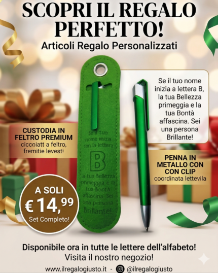 Penna a Sfera con Dedica – Lettera B - foto 2