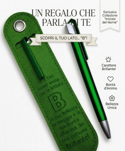 Penna a Sfera con Dedica – Lettera B