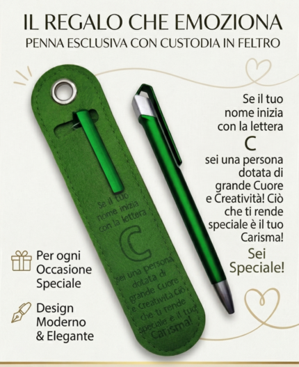 Penna a Sfera con Dedica – Lettera C