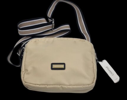 Carpisa Borsa a Tracolla Beige con Tracolla Rigata