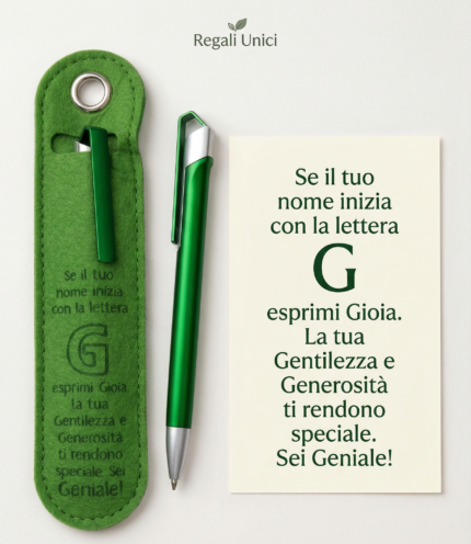 Penna a Sfera con Dedica – Lettera G - foto 2