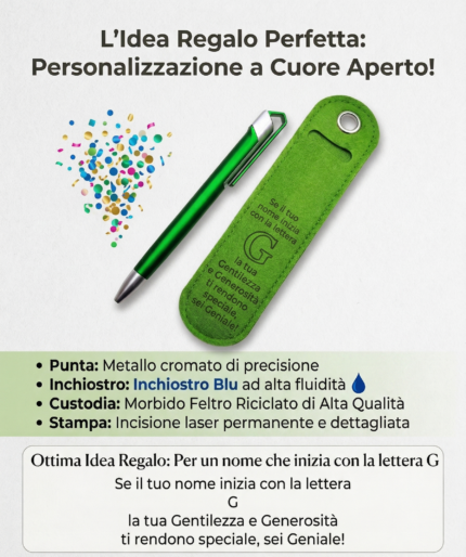 Penna a Sfera con Dedica – Lettera G