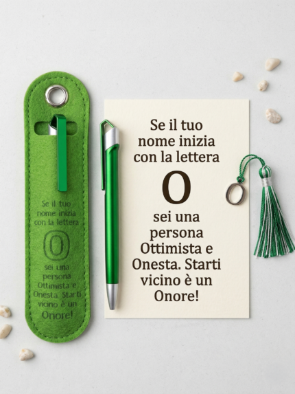 Penna a Sfera con Dedica – Lettera O