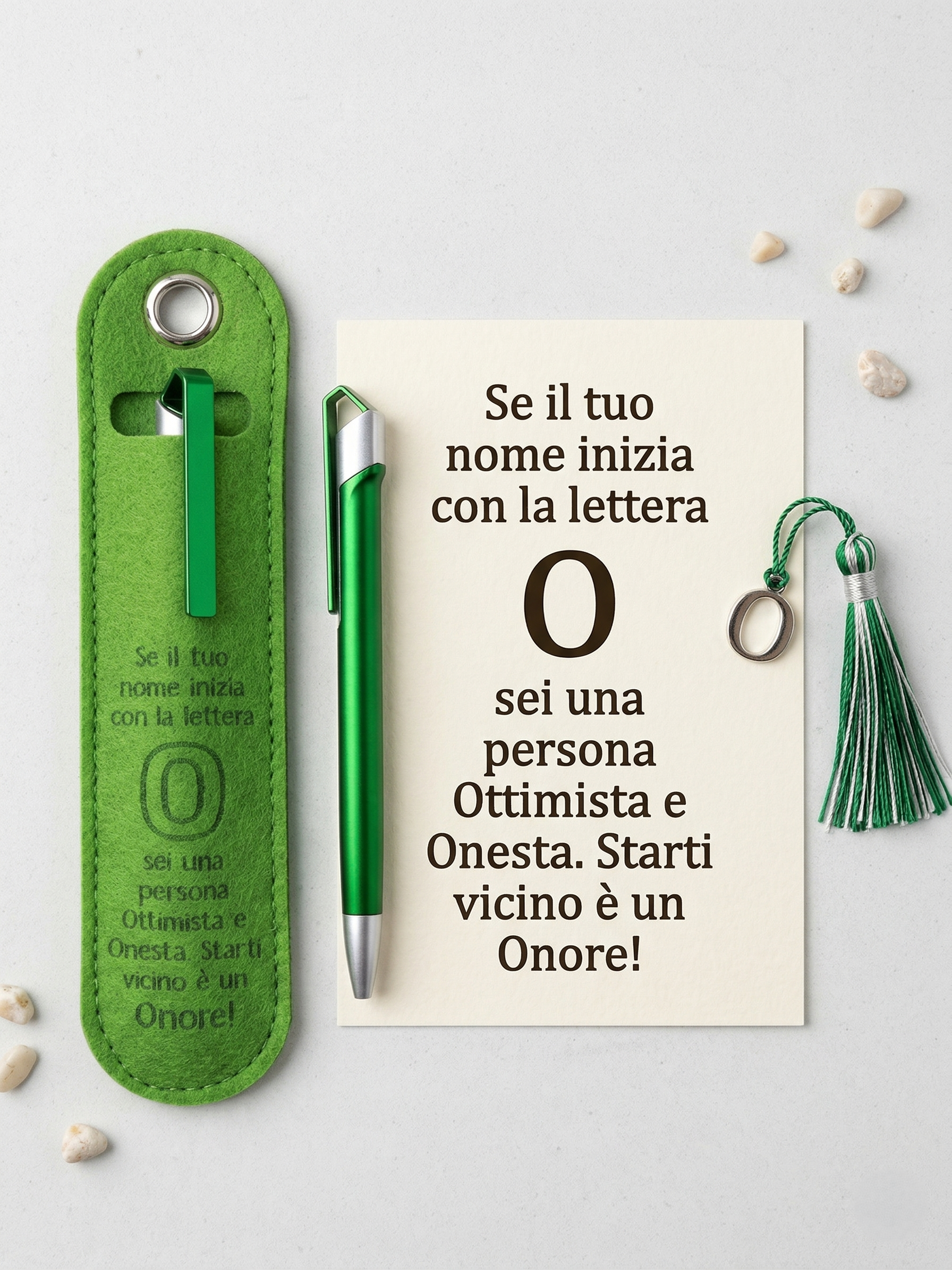 O ONORE Penna a Sfera con Dedica – Lettera O