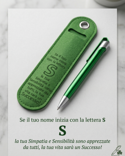 Penna a Sfera con Dedica – Lettera S - foto 2