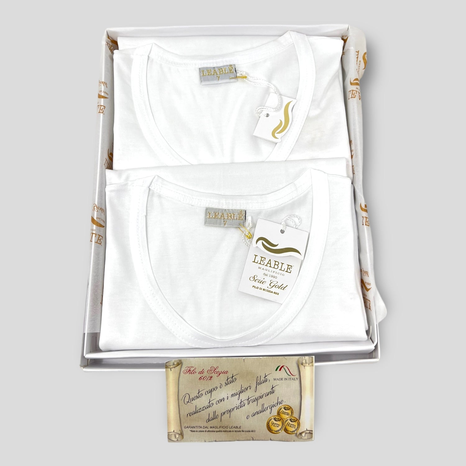 UOMO-6002 2 T-SHIRT SERIE GOLD LIMITED FILO DI SCOZIA