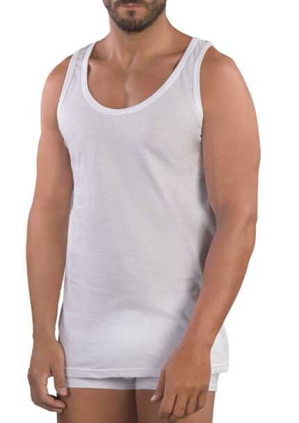 CANOTTA UOMO MABRAT 100 % PURO COTONE G. COLLO