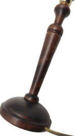 BASE LAMPADA ABAT JOUR IN LEGNO ATTACCO LAMPADINA E27 VITE GRANDE