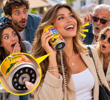 Telefono a forma lattina the' bibita cornetta