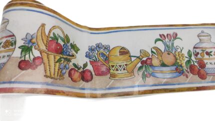 BORDURES ADHÉSIVES AUX FRUITS H. 5,3 cm.x 10 mt