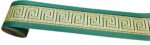 BORD ADHÉSIF VERT GREC H. 5,3 cm.x 10 mt