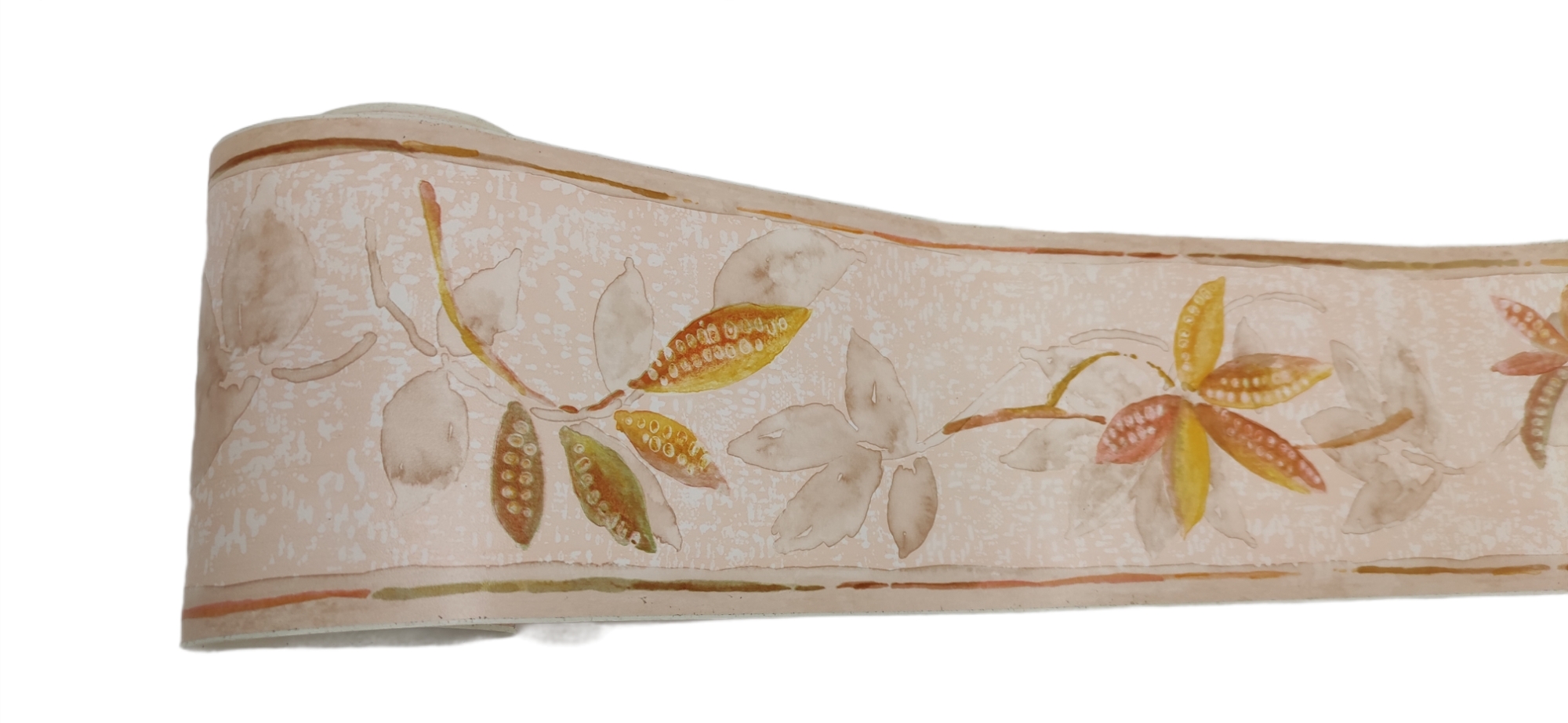 BORDO_ADESIVO_BEIGE_CON_FIORE BORDURE ADHÉSIVE BEIGE AVEC FLEUR