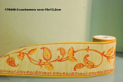 BORDURE ADHÉSIVE CACHEMIRE OCRE