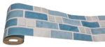 BORDURE ADHÉSIVE MOSAIQUE BLEU ET ARGENT - foto 6