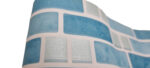 BORDURE ADHÉSIVE MOSAIQUE BLEU ET ARGENT - foto 7