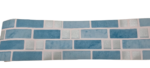 BORDURE ADHÉSIVE MOSAIQUE BLEU ET ARGENT - foto 9