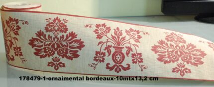 BORDURE ADHESIVE ORNEMENTALE BORDEAUX