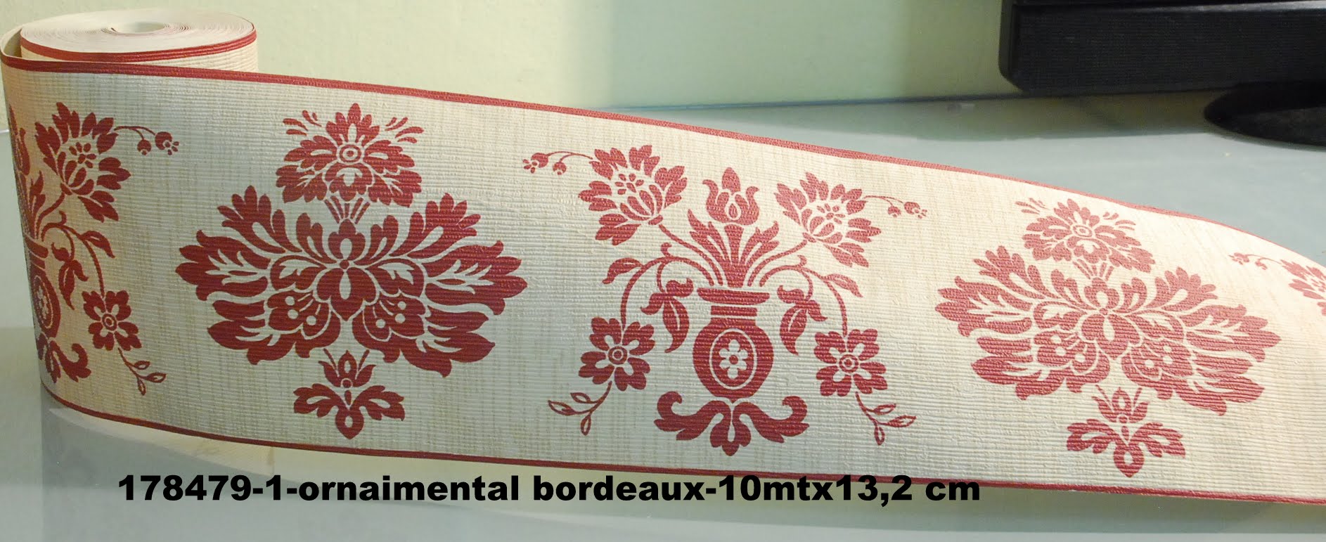 test2 BORDURE ADHESIVE ORNEMENTALE BORDEAUX
