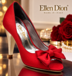 SCARPE DECOLTè ELEN DION RASO ROSSO